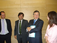 Duro Barroso, presidente da Comisso Europeia e Duarte Marques, vice-presidente da Juventude Popular Europeia