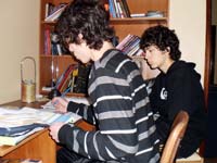 João Pereira e Ruben Pereira têm pouco tempo para o estudo e para a consolidação de conhecimentos