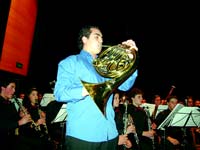 O trompetista Flvio Barbosa