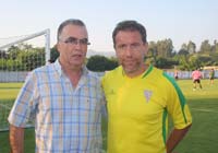 Carlos Caador e Leandro Morais  (treinador)