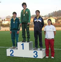 Helder Rocha do Centro de Atletismo em primeiro lugar