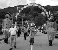 Os gaiteiros e cabeudos alegraram as festas