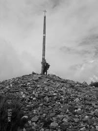 Alto da Cruz de Ferro na zona de Ponferrada