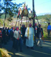 O proco, Padre Jos Arieiro, presidiu s cerimnias