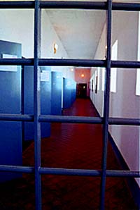 As celas dos presos