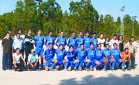 Plantel, equipa tcnica e membros directivos da equipa Tavorense