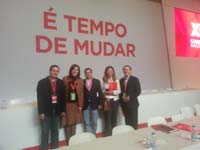 Miguel Garcia, madalena Alves Pereira - lder da federao Distrital de Setbal do PS -, Fernando Cabodeira, Dora Brando e Jos Carpinteira - lder da Federao Distrital de Viana do Castelo do PS