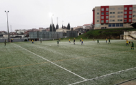 Queda de granizo pintou de  branco sinttico municipal de Fafe