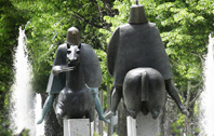 Mestre Jos Rodrigues  o autor do monumento evocativo do Recontro de Valdevez