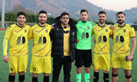 Os arcuenses Kiko Sousa, Hugo Reis Pedro Domingues (equipa tcnica), Andr Barros, Nlson Ventura e Lus Campos