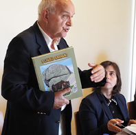 Joo Monteiro Serrano na apresentao do livro 'O Cavalo Garrano'