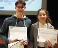 R�ben Fernandes Lobo e In�s de Sousa Braga otiveram as melhores classifica��es na respetiva �rea de ensino