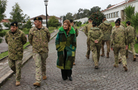 Tenente-coronel Fernando Cunha (1.� � esquerda) tem curr�culo de respeito