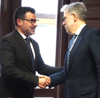 Rui Mota, presidente da Delega��o de Arcos de Valdevez da OA, e Jo�o Massano, baston�rio da OA